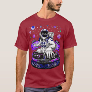 Astronaut Psychedelic Music DJ Psytrance Techno T-Shirt