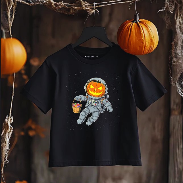 Astronaut Pumpkin Head, Space Halloween Kleinkind T-shirt (Von Creator hochgeladen)