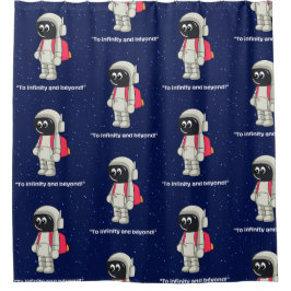 ASTRONAUT QUOTE DUSCHVORHANG