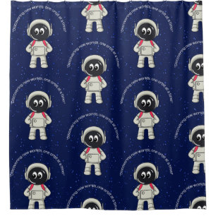 ASTRONAUT QUOTE DUSCHVORHANG