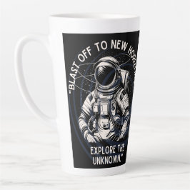 ASTRONAUT QUOTE , SCHLIESSEND BIS NEUES HORIZONT MILCHTASSE