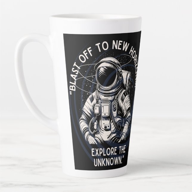 ASTRONAUT QUOTE , SCHLIESSEND BIS NEUES HORIZONT MILCHTASSE (Links)