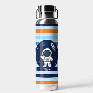 Astronaut Rakete Weltraum Kinder  Trinkflasche