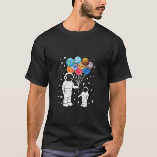 Astronaut Raumfahrer Lustiger Raum Zwerg Sonnensys T-Shirt