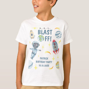 Astronaut Raumfahrt Geburtstagsfeier T-Shirt
