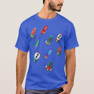 Astronaut Raumschiff Rakete T-Shirt