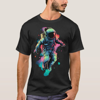 Astronaut-Regenbogengalaxie T-Shirt