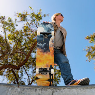 Astronaut Reisen Kosmischer Horizont Reise Skateboard