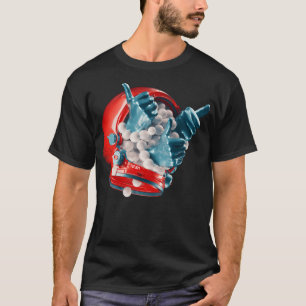Astronaut-Reisende stürmen die Grunge hoch T-Shirt