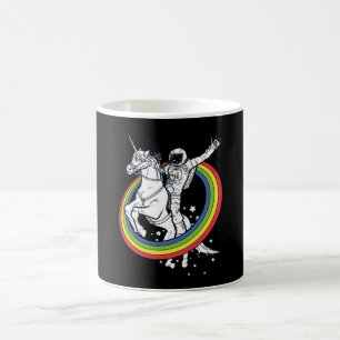 Astronaut reitet auf Einhorn Kaffeetasse