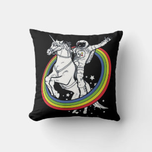 Astronaut reitet auf Einhorn  Kissen