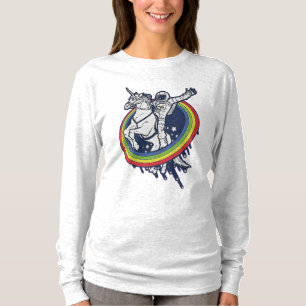 Astronaut reitet auf Einhorn T-Shirt