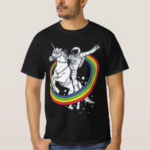 Astronaut reitet Einhorn, Lustiger Weltraum T-Shirt