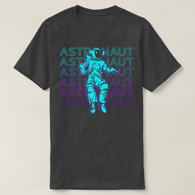 Astronaut Retro Astronaut T-Shirt (Design vorne)