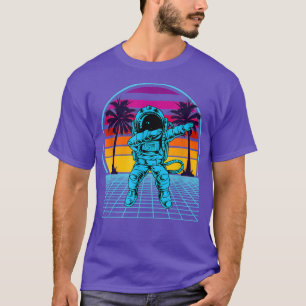 Astronaut Retro Vaporwave Ästhetische Dabbing T-Sh T-Shirt