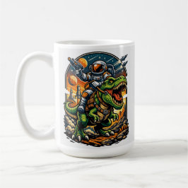 Astronaut Riding a T-Rex – Epic Space Dinosaur Kaffeetasse
