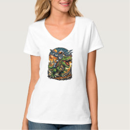 Astronaut Riding a T-Rex – Epic Space Dinosaur T-Shirt