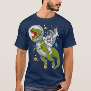 Astronaut Riding T-Rex Dinosaur Astro T-Rex Gesche T-Shirt