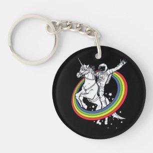 Astronaut Riding Unicorn  Schlüsselanhänger