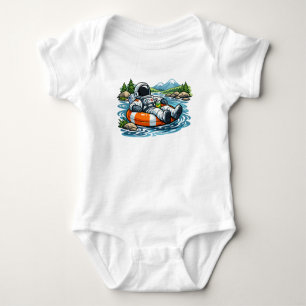 Astronaut River Tubing Baby Strampler