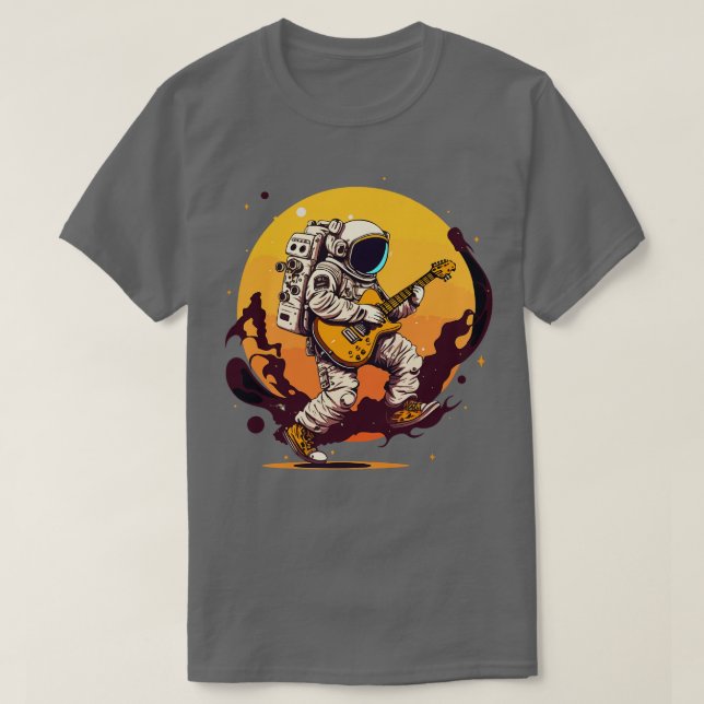 Astronaut Rock Star T-Shirt (Design vorne)