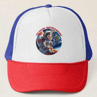 "Astronaut Rocket Space Adventure Cap Truckerkappe