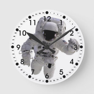 Astronaut Runde Wanduhr
