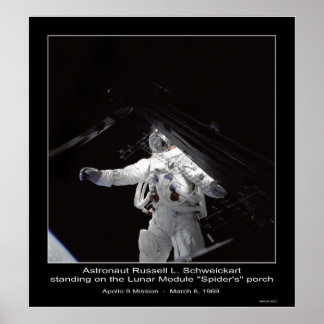 Astronaut Russell L. Schweickart Apollo 9 Mission Poster