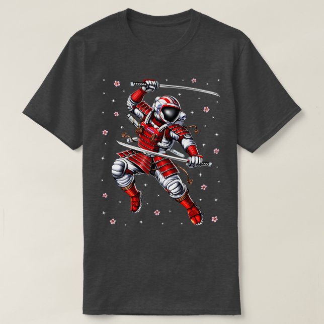 Astronaut Samurai Warrior T-Shirt (Design vorne)