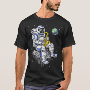Astronaut Saxophon Player T-Shirt