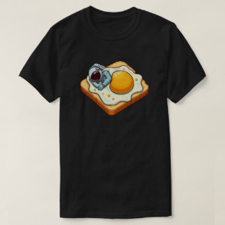 Astronaut schlafend auf Ei-Toast Grafik Kunst T-Shirt