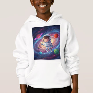 Astronaut schwebt im Weltraum Hoodie