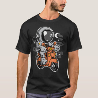 Astronaut Scooter - Funny Outer Space Liebhaber T-Shirt