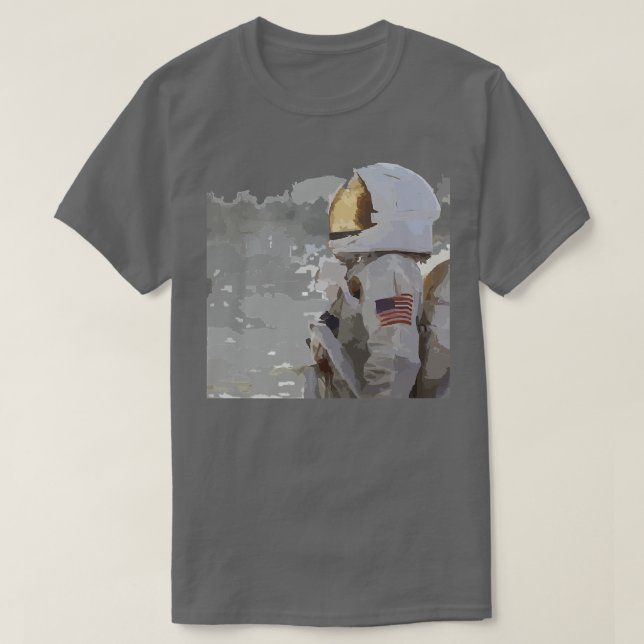 Astronaut Setting Sights High  T-Shirt (Design vorne)