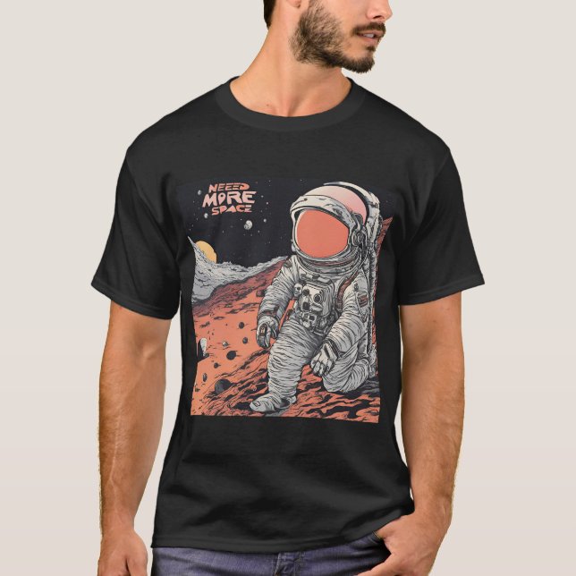 Astronaut Shirt - Weltraumträume in Coolen T - Shi (Vorderseite)