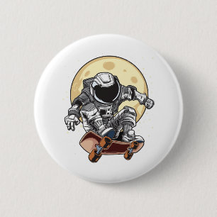 Astronaut Skate Button