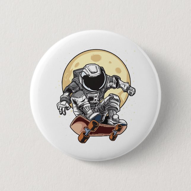 Astronaut-Skate Button (Vorderseite)