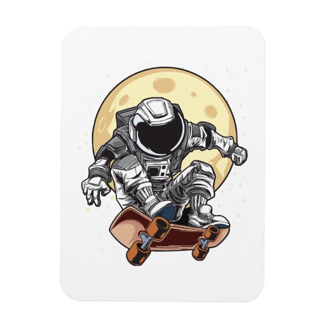 Astronaut-Skate Magnet (Vertikal)