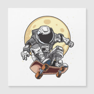 Astronaut Skate Magnetkarte