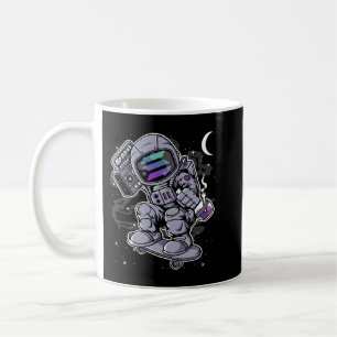 Astronaut Skate Solana SOL Krypto-Münzkabine Kaffeetasse