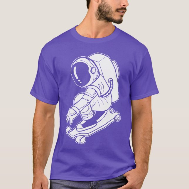 Astronaut Skateboard Athlete or Sports Lover Gift  T-Shirt (Vorderseite)