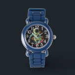 Astronaut Skateboarder eWatch Watch Armbanduhr<br><div class="desc">A Boys Numbered e Watch in Blue Of A Astronaut Skateboarder</div>