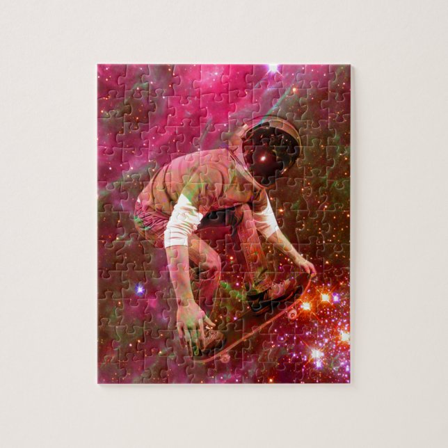 Astronaut Skateboarder Puzzle (Vertikal)