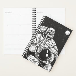 Astronaut Skeleton Spooky Skull Planer