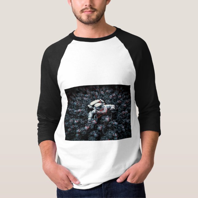 Astronaut / Skull T-Shirt (Vorderseite)