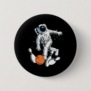 Astronaut Space Bowling Cool Astronaut Bowling Lov Button