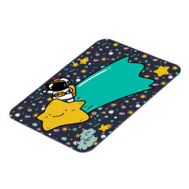 Astronaut Space Cartoon Magnet
