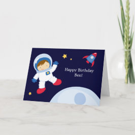 Astronaut Space Geburtstagsparty Karte