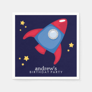 Astronaut Space Geburtstagsparty Personalisiert Serviette