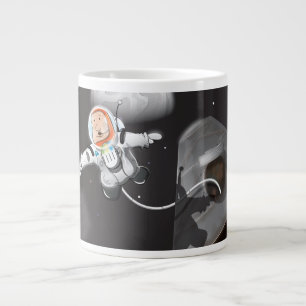 Astronaut Space Gehen Sie außerhalb der Kapsel Jumbo-Tasse